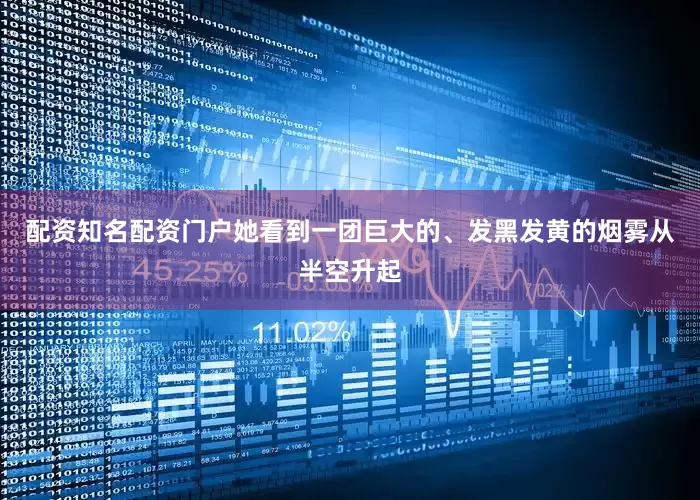 配资知名配资门户她看到一团巨大的、发黑发黄的烟雾从半空升起